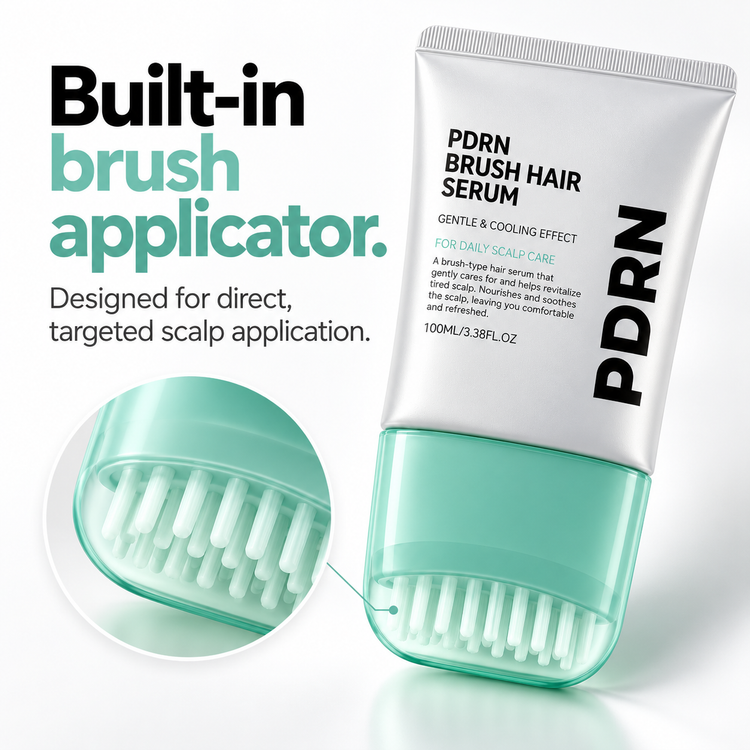 Built-in brush applicator