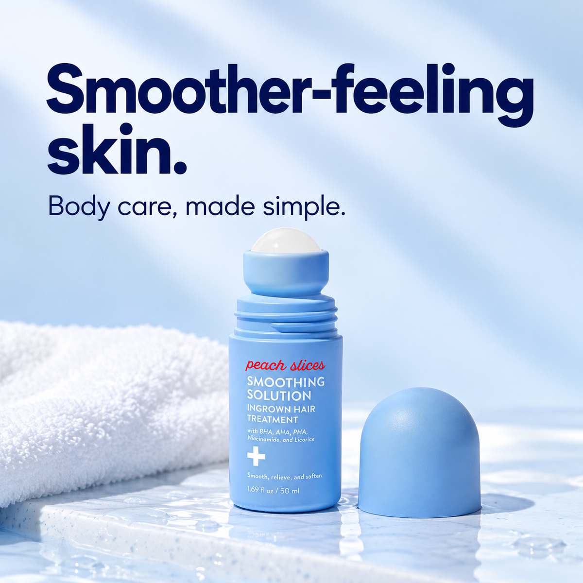 Smoother-feeling skin