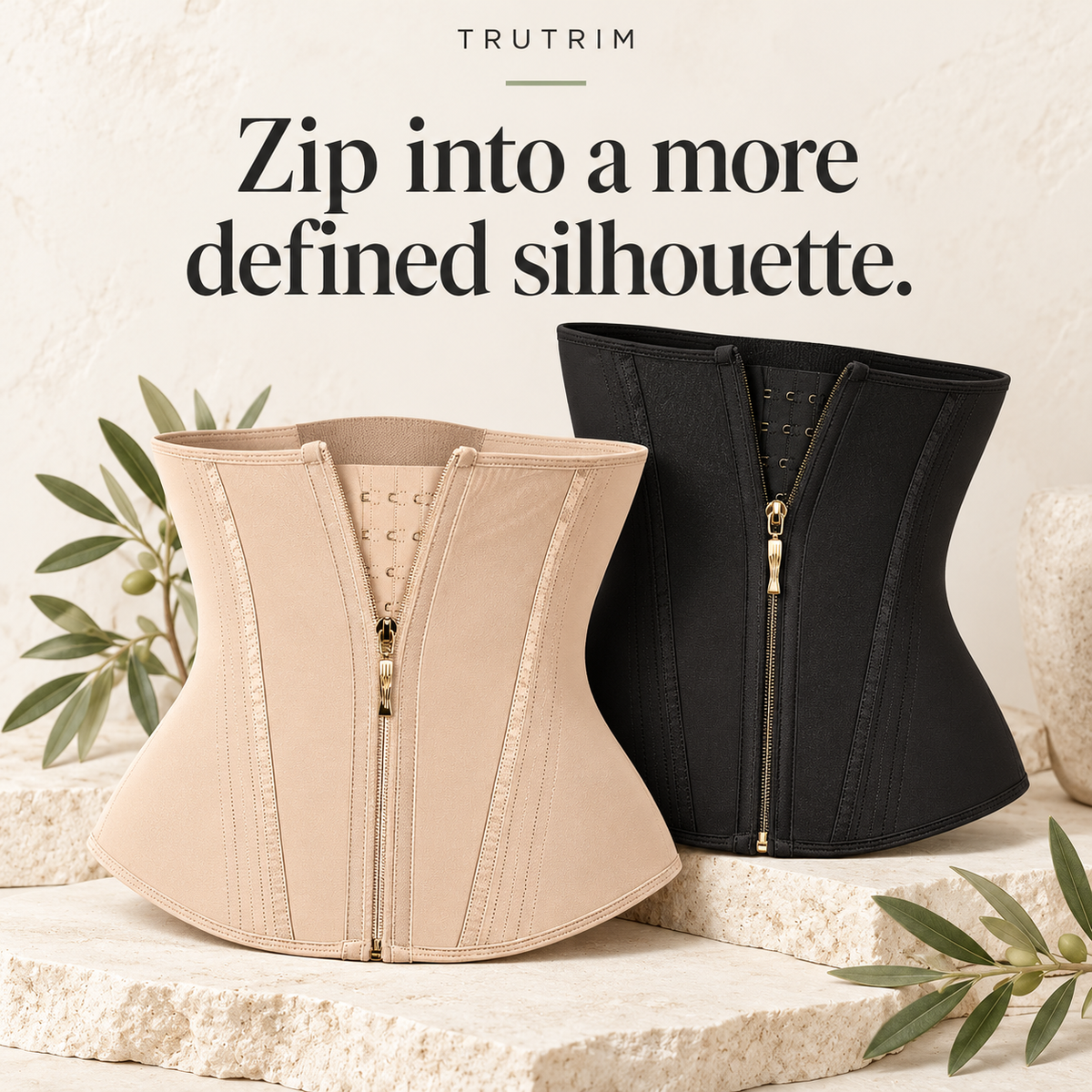 Zip into a more defined silhouette.